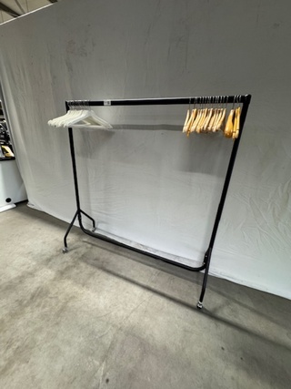 3x Garderoberek, zwart, demontabel